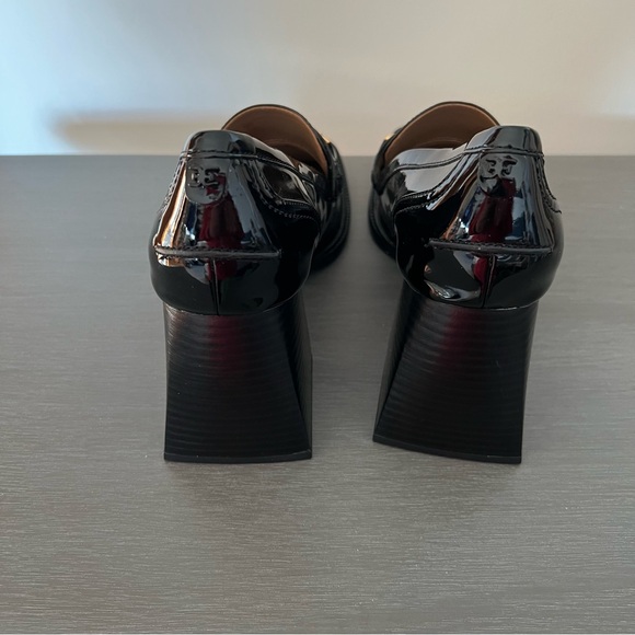 Sam Edelman Quincy Block Heel Loafer in Black Patent - Picture 5 of 7